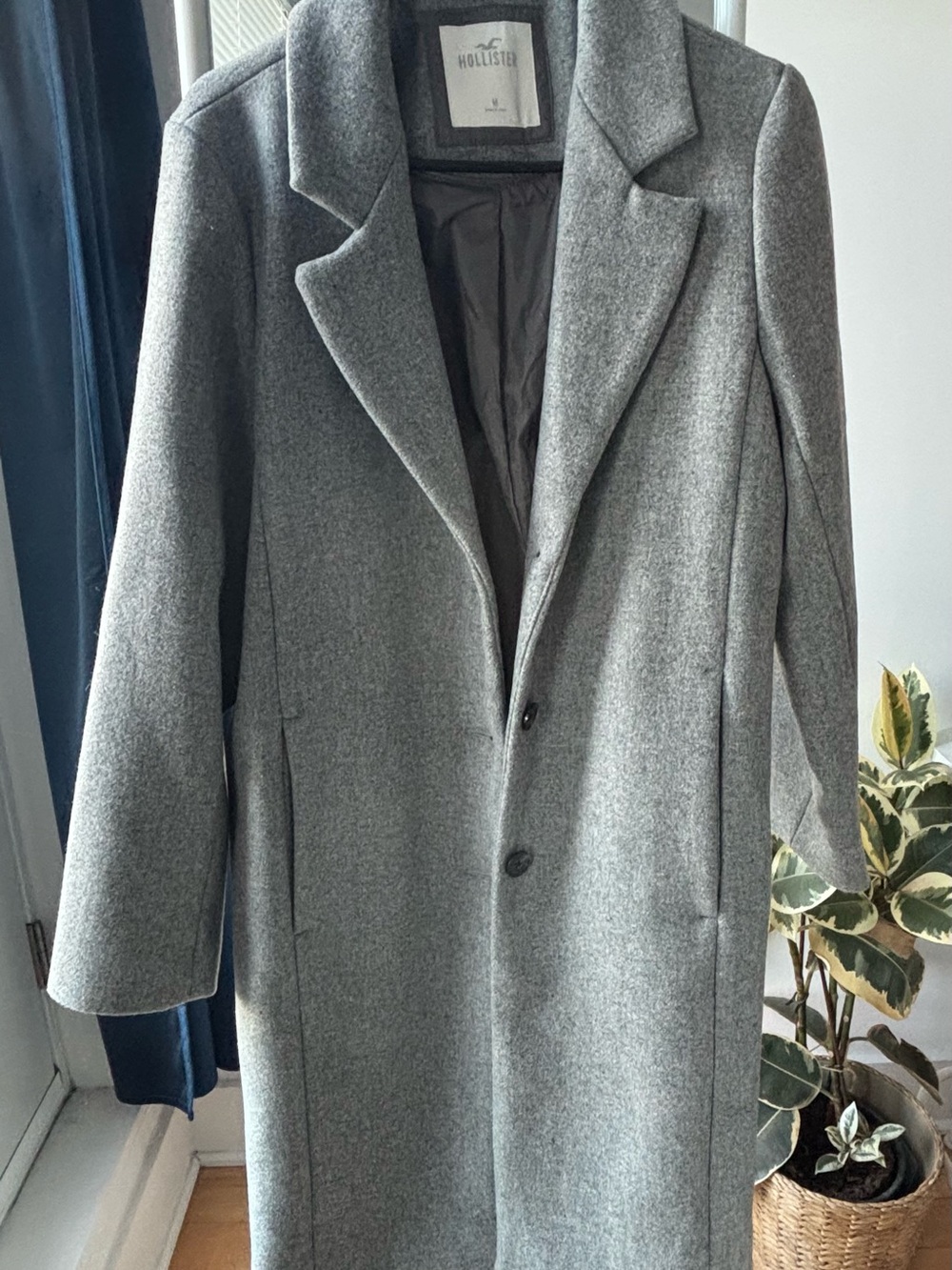 Hollister Gray Wool-Blend Pea Coat
